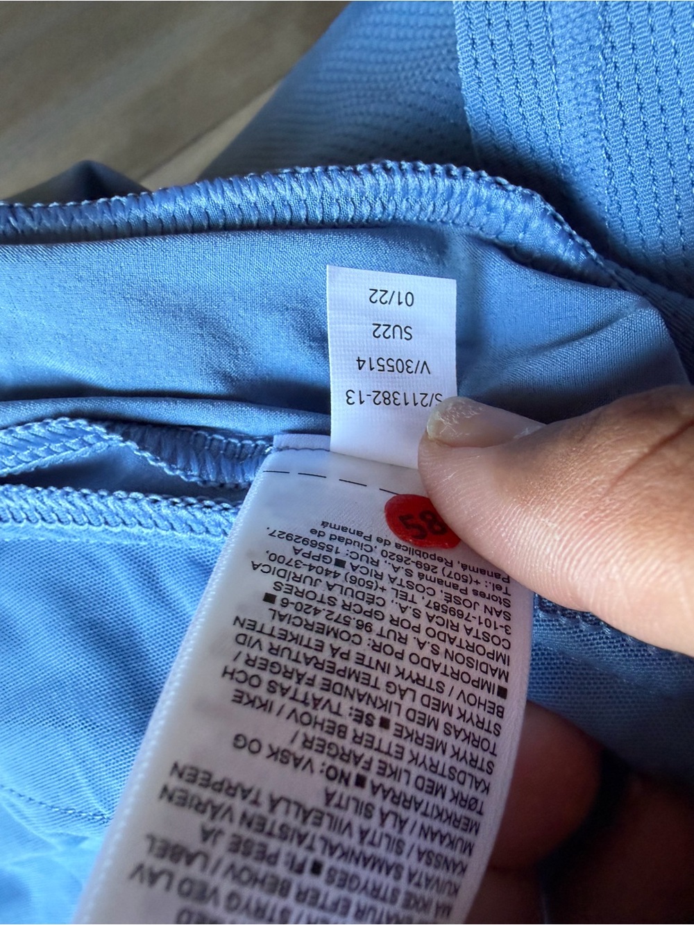 Athleta Light Blue Athletic Skort with Zip Pockets - Picture 14 of 16